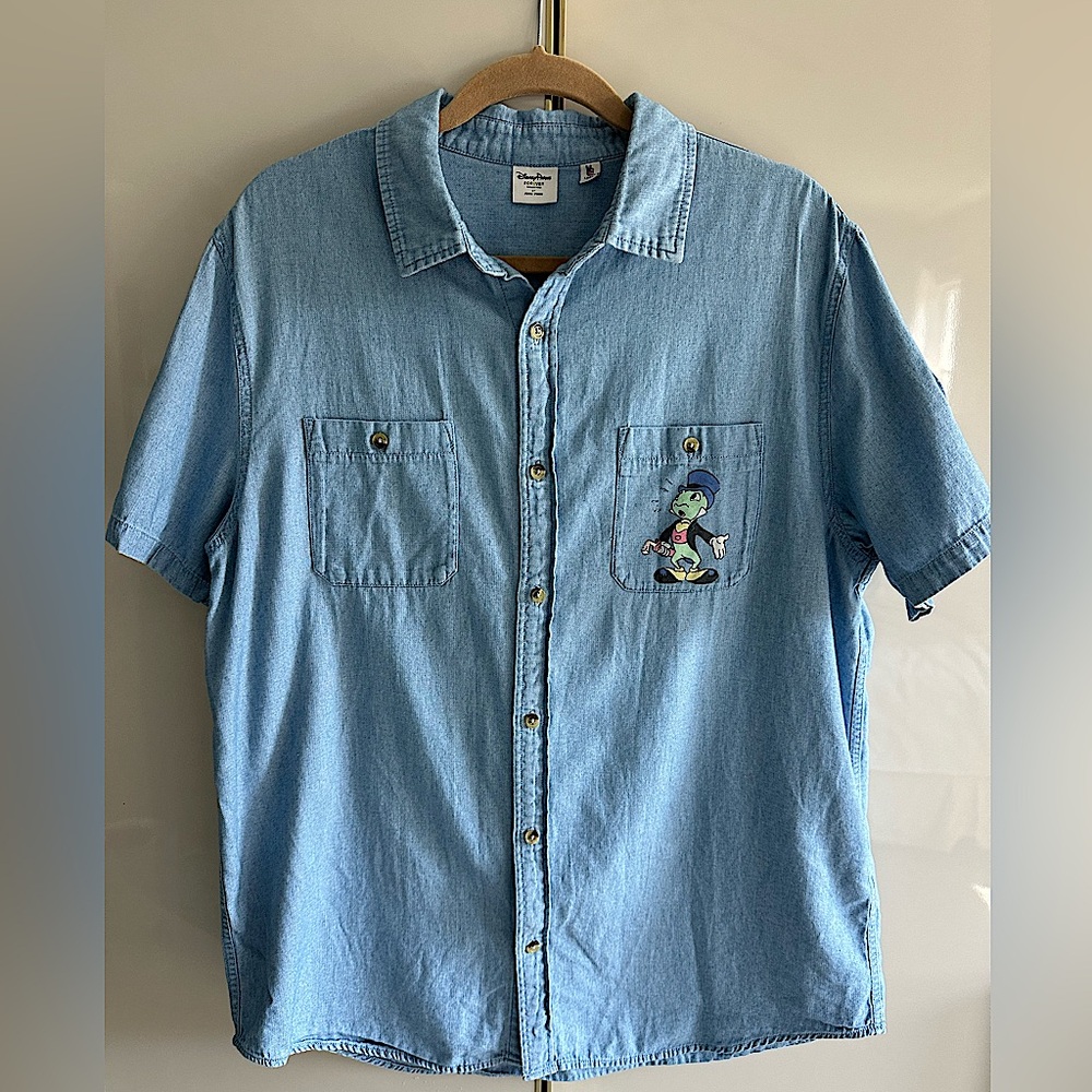 Disney Forever Collection by Junk Food Blue Denim Shirt
